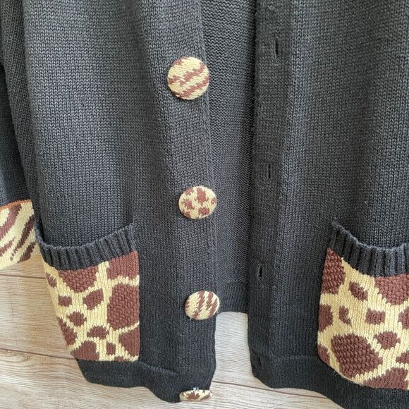 VINTAGE STORYBOOK KNITS SWEATER IN GIRAFFE PRINT - Picture 6 of 10